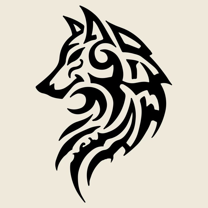 Wolf Tribal Tattoo