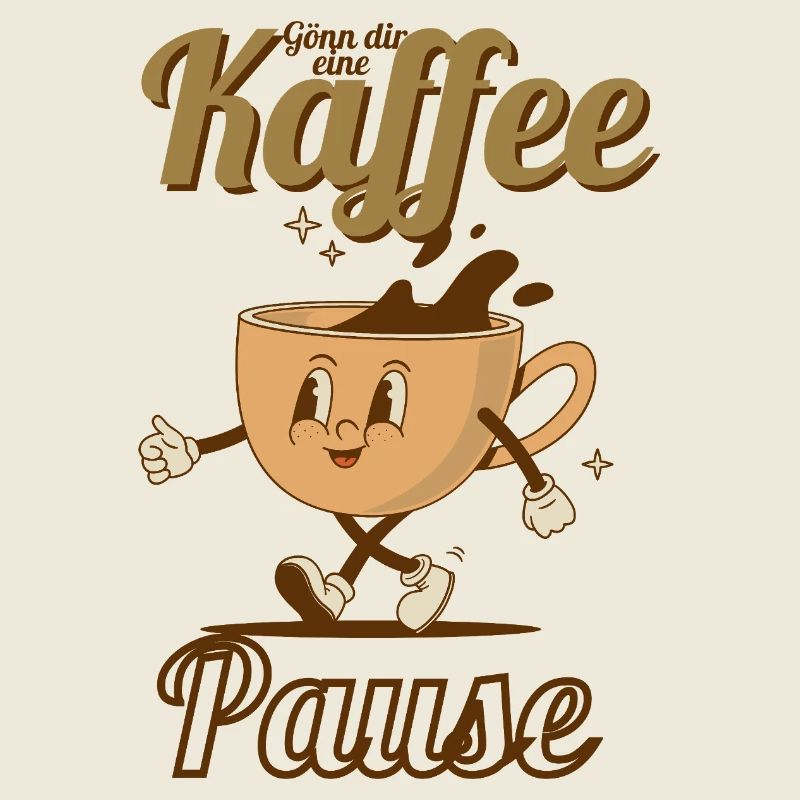 Fröhlicher Kaffeetanz
