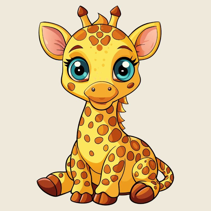 Sitzende Giraffen
