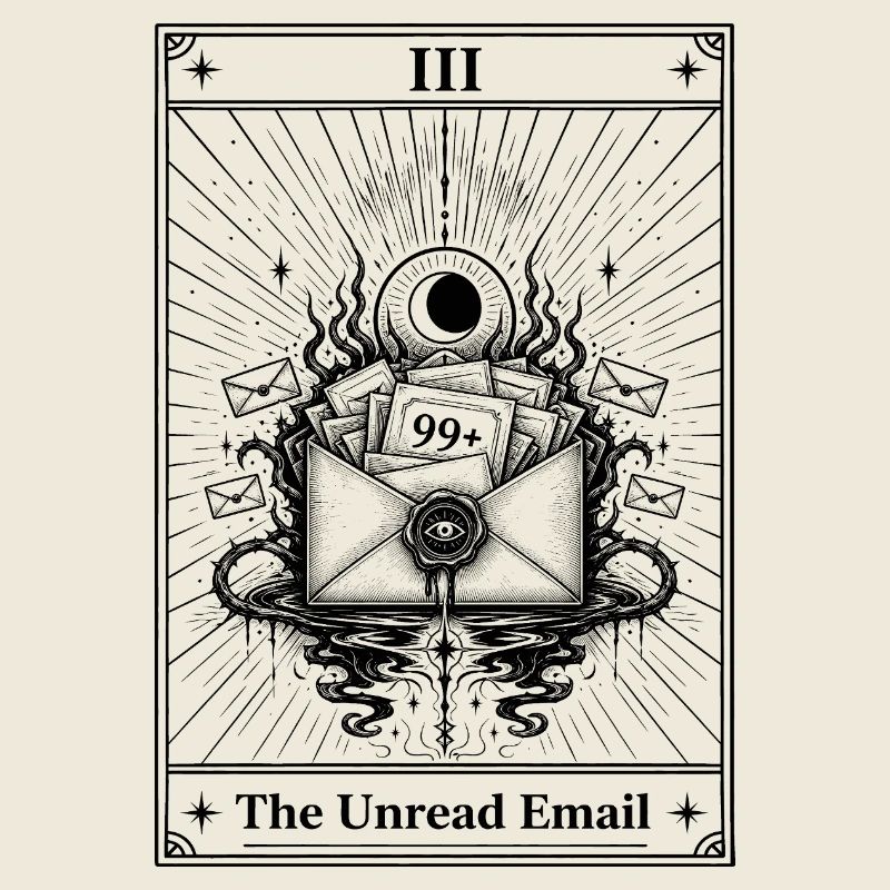 Ungelesene E-Mail | Tarotkarte Alltag