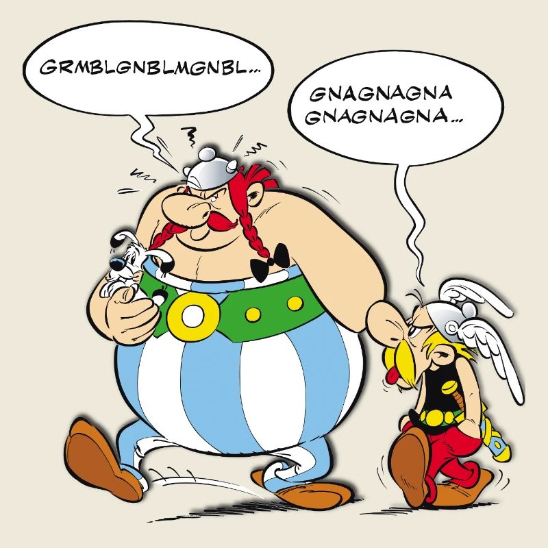 Asterix & Obelix speach bubbles
