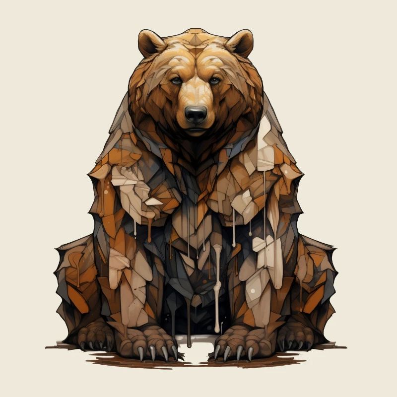 Gardien de l’ours. La force du style graffiti.