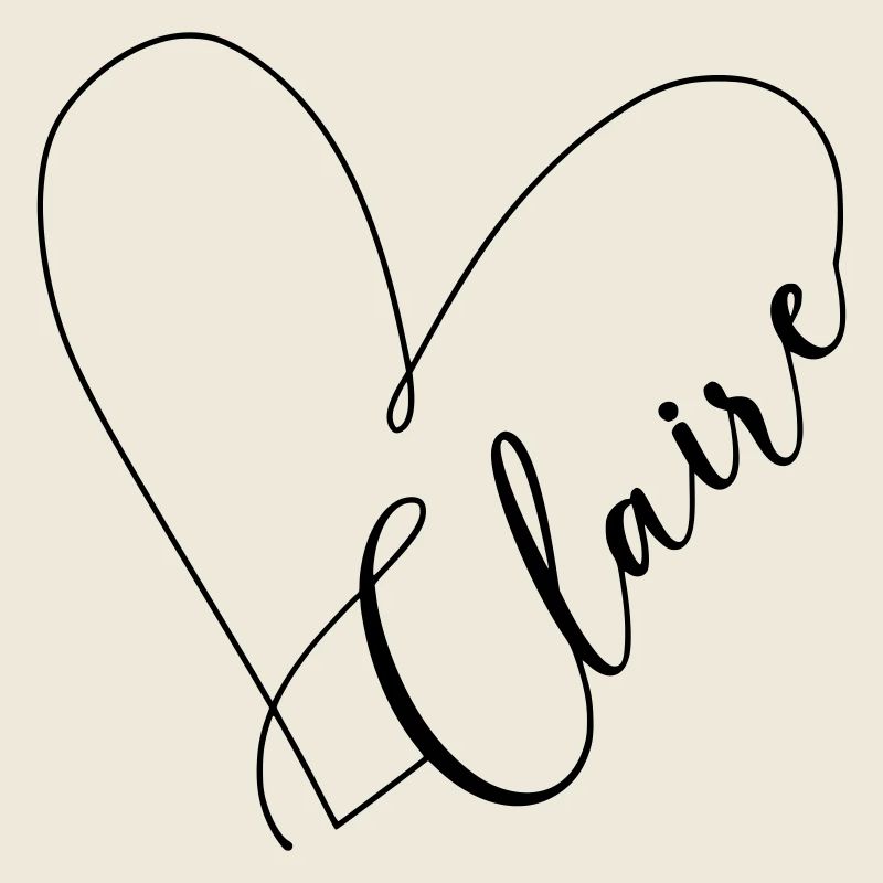 Claire Nom Ligne de Coeur