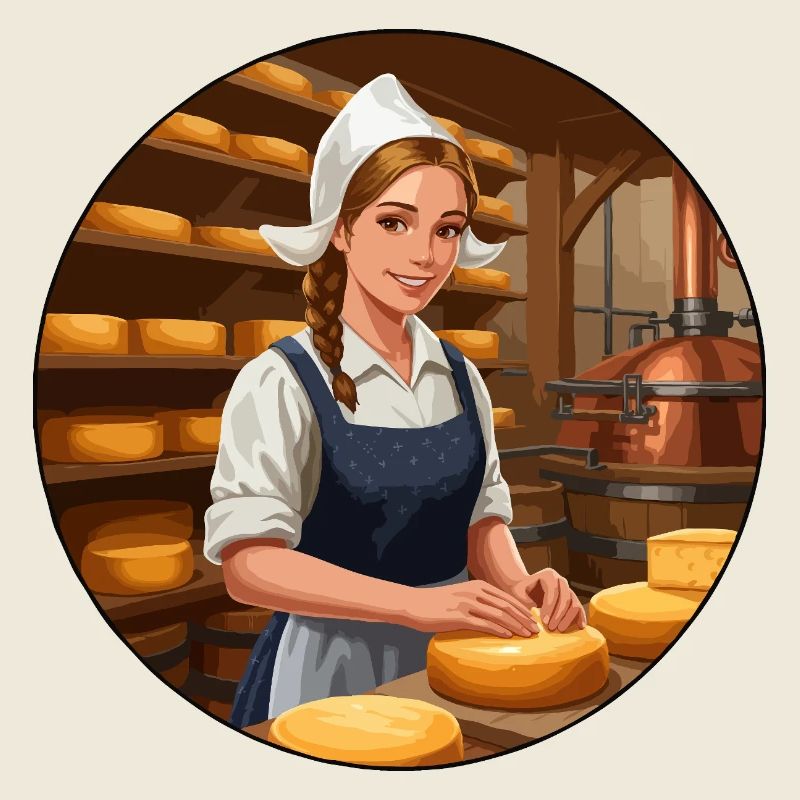Fille au fromage Hollande