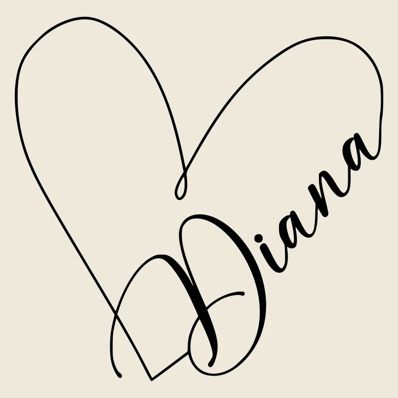 Diana Name Heart Line