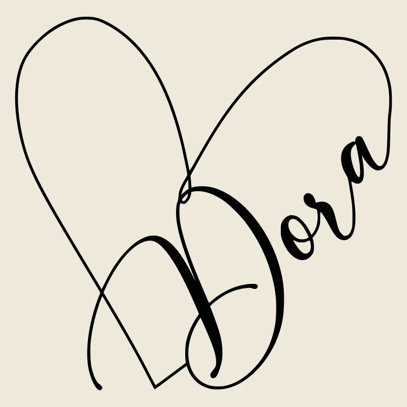 Dora Nom Ligne de coeur
