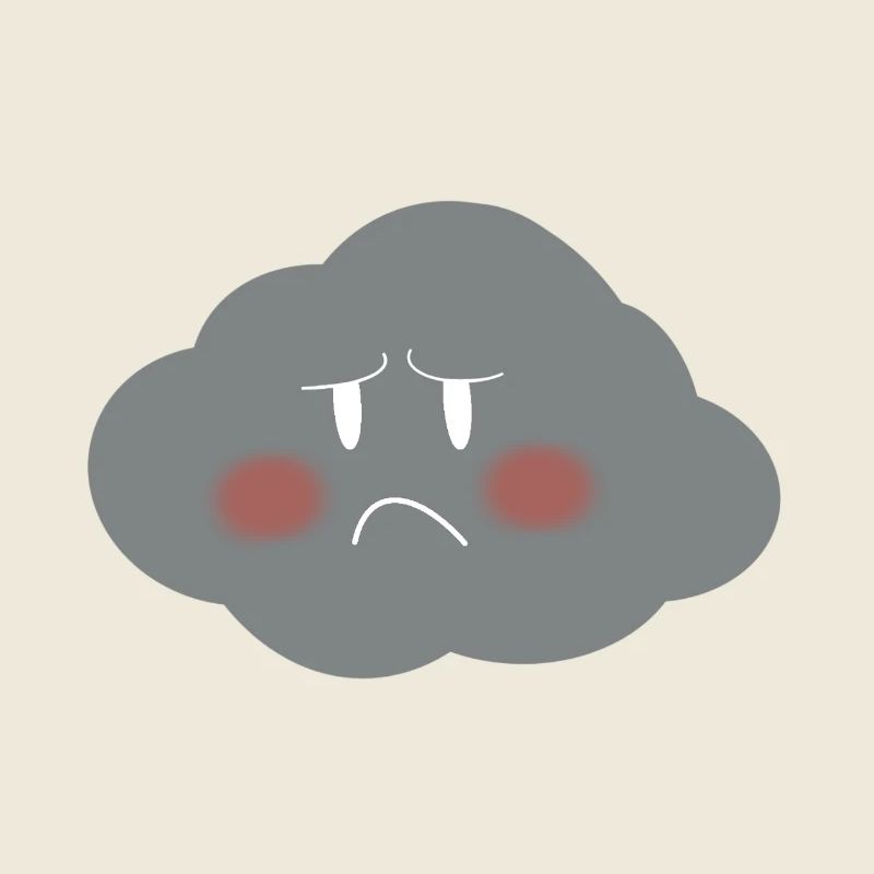 Nuage mélancolique graphique