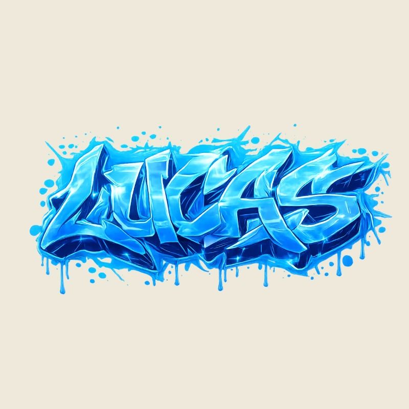 Graffiti LUCAS Name Geschenk Ideal druckbar