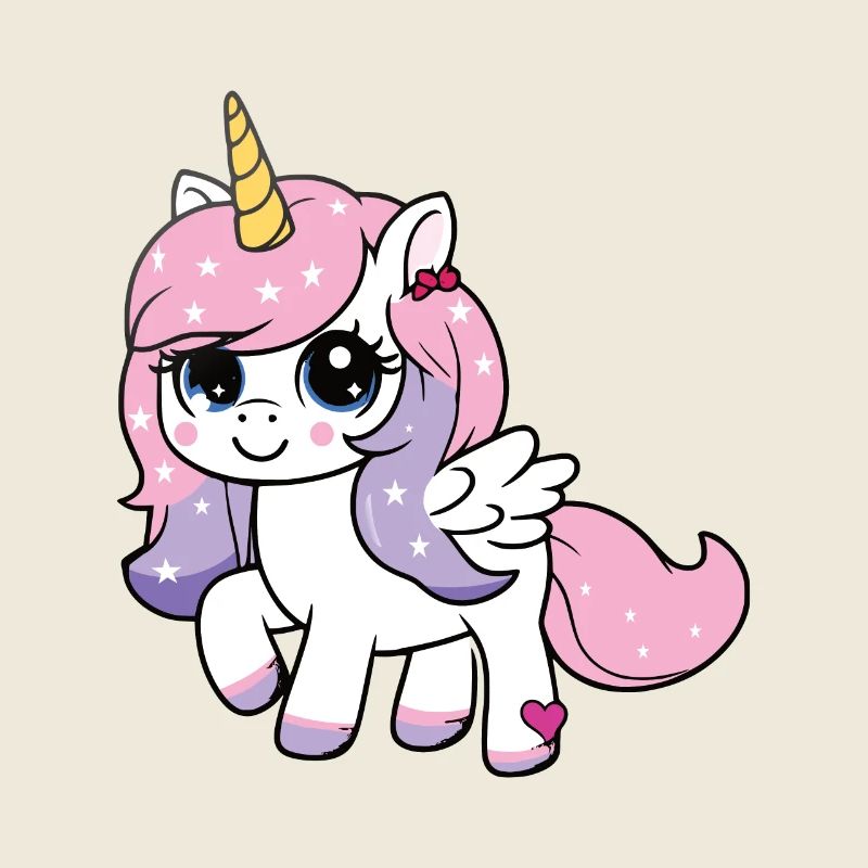 Licorne avec étoiles