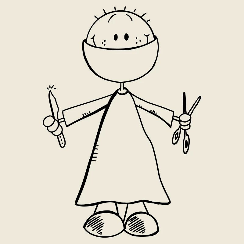 Surgeon Comic Figure - Doctor - Surgery - Surgery - Team