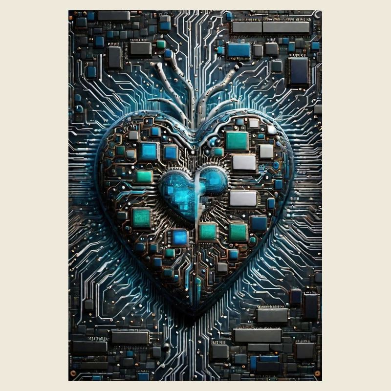 Das Herzstück der Valentinstags-CPU eines Computermanns