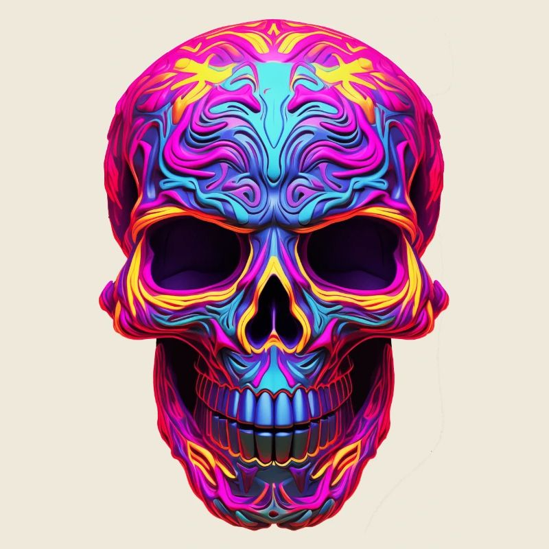 Neon Skull 2
