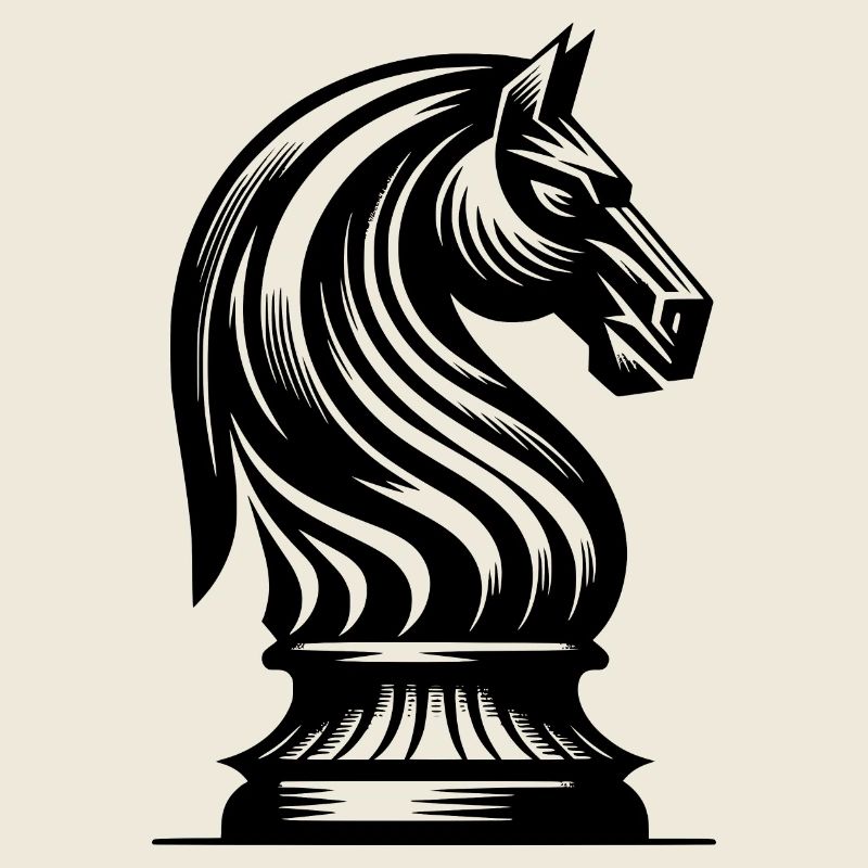 Schachfigur Pferd Springer Schach Tattoo