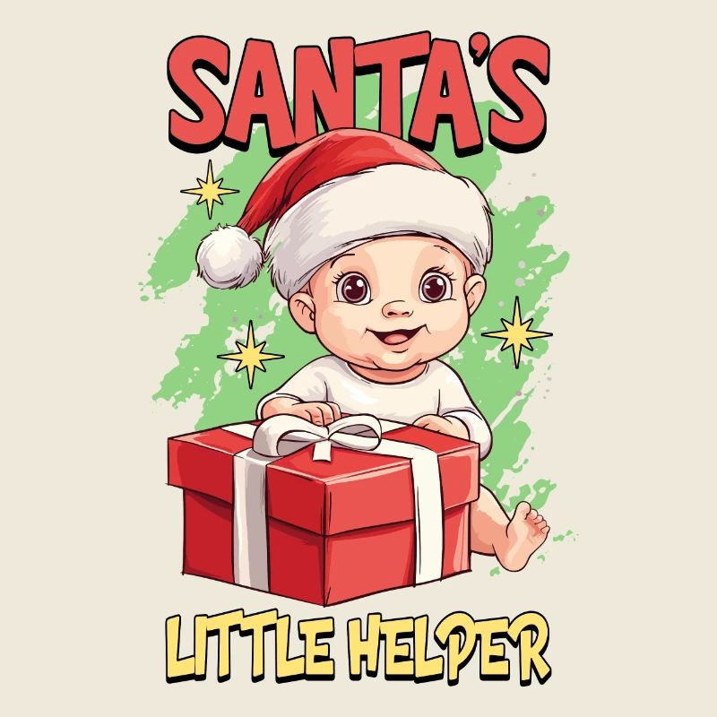 Weihnachten Baby Kind Süß Niedlich Lustig Spruch