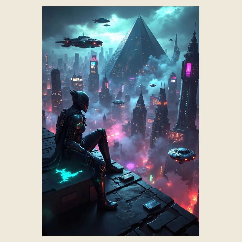 Graphismes cyberpunk.