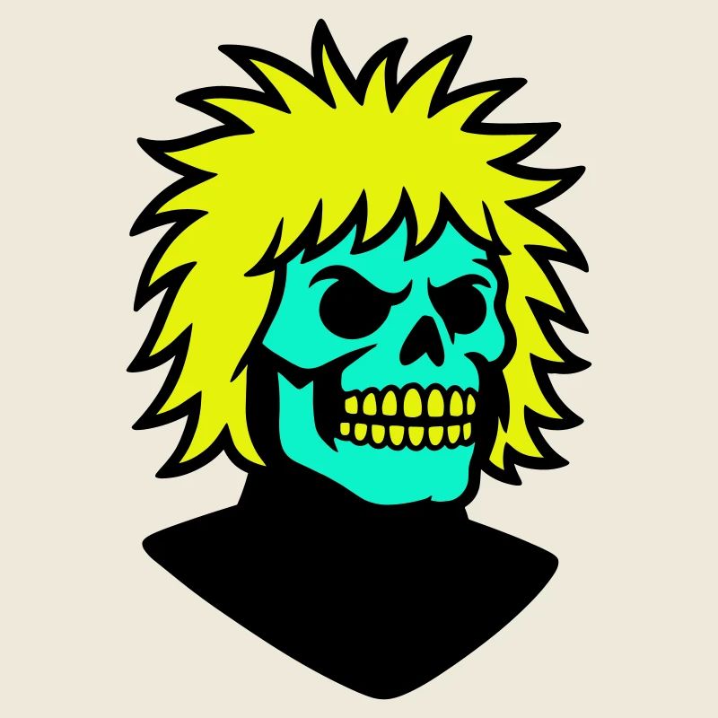 Skullman mit cooler Frisur