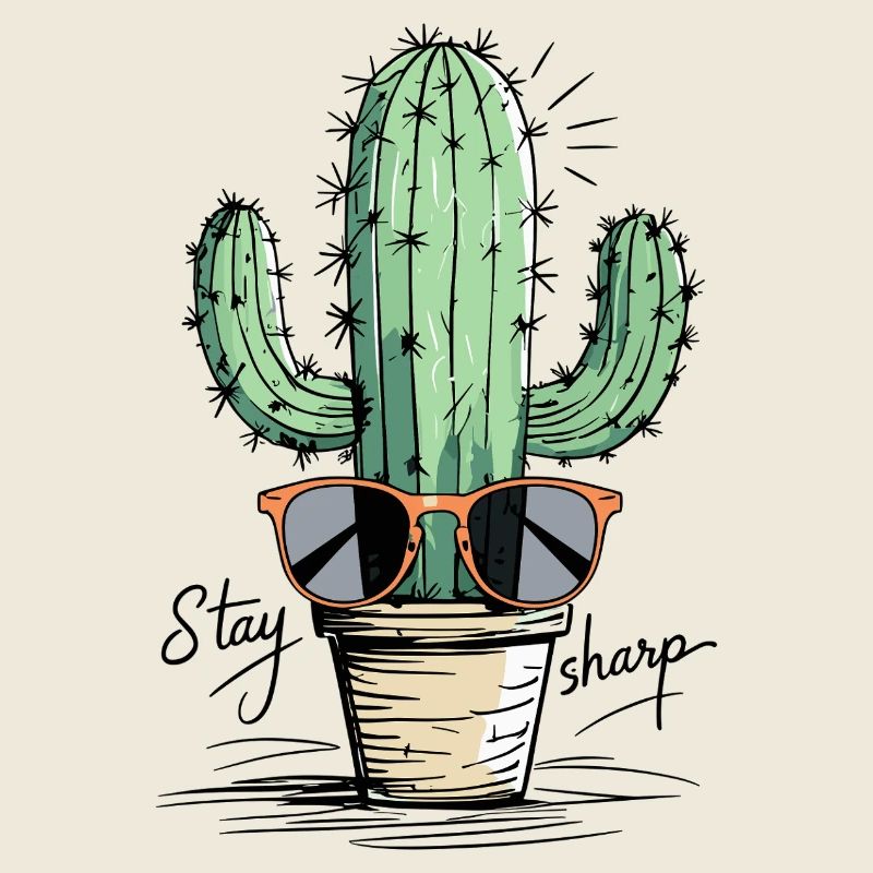 Conception de lunettes de soleil Cactus