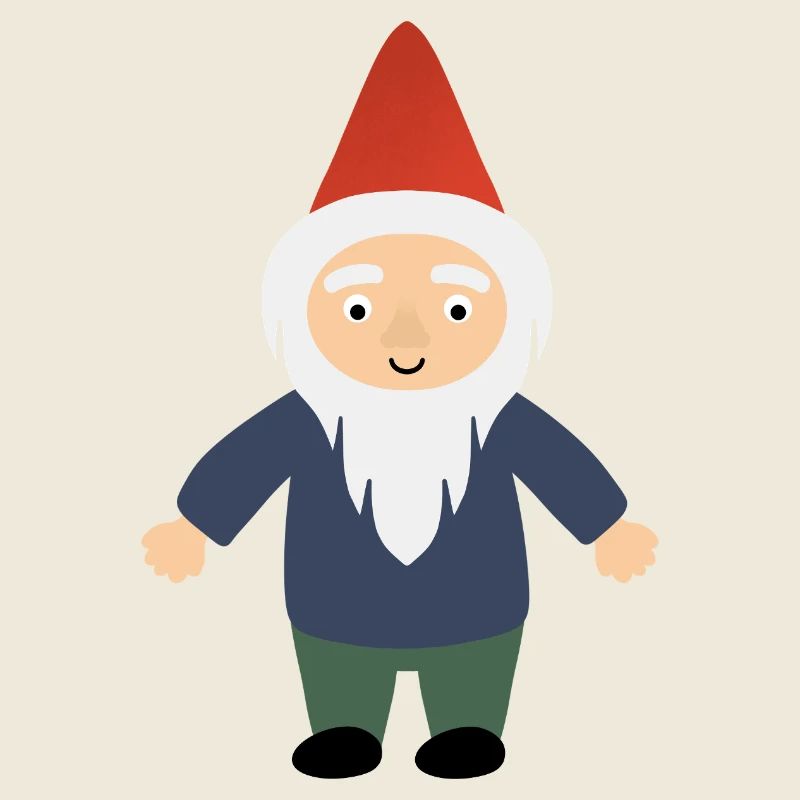 Gartenzwerg mit rotem Hut