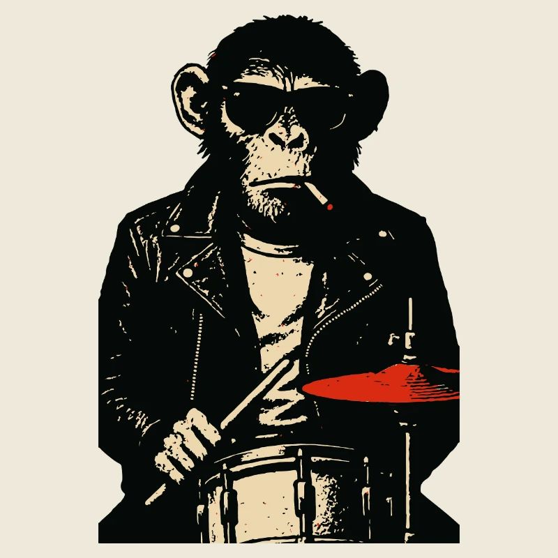 Chimp Rebel Drummer