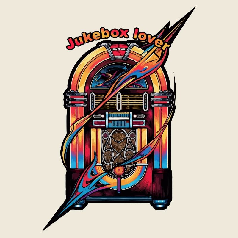 Jukebox Lover Neon Retro