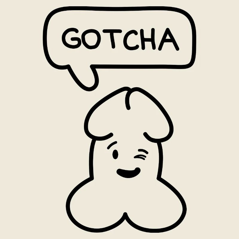 Émoticon drôle Junior 'Attrapé'