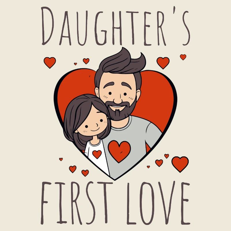 Das Herz der ersten Liebe der Tochter
