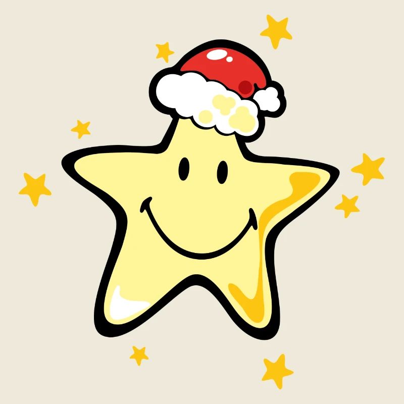 Smiley Christmas Star
