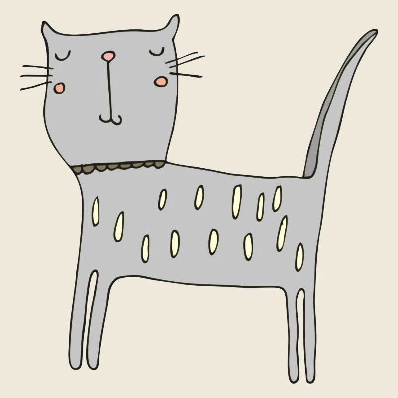 Gris chat