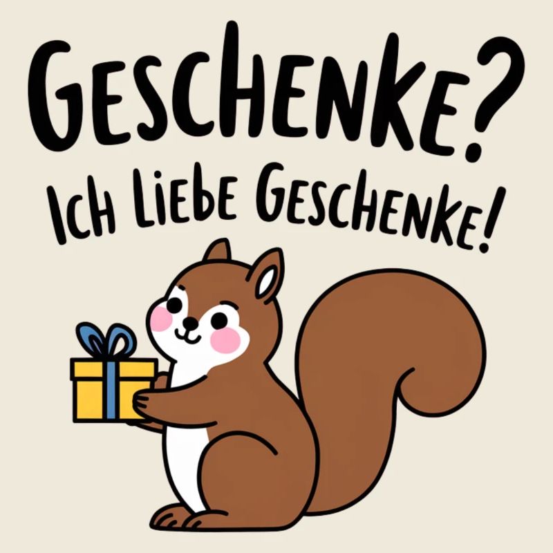 Eichhörnchen Geschenk Geburtstag Weihnachten Funny