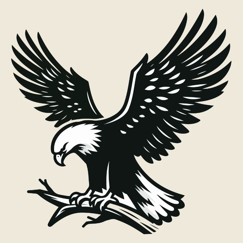Aigle sur la branche