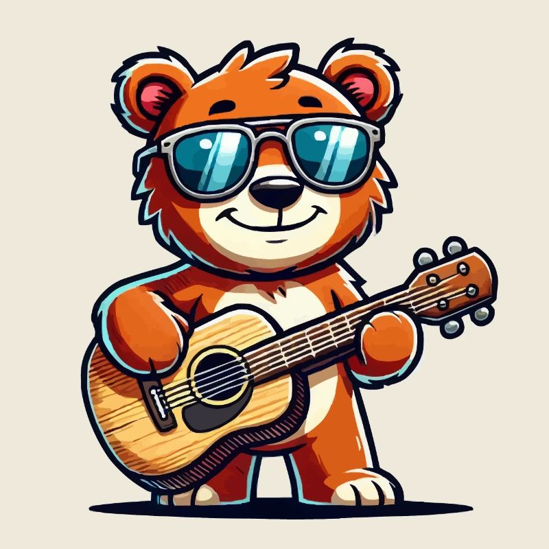 Ours Lunettes de Soleil Guitariste