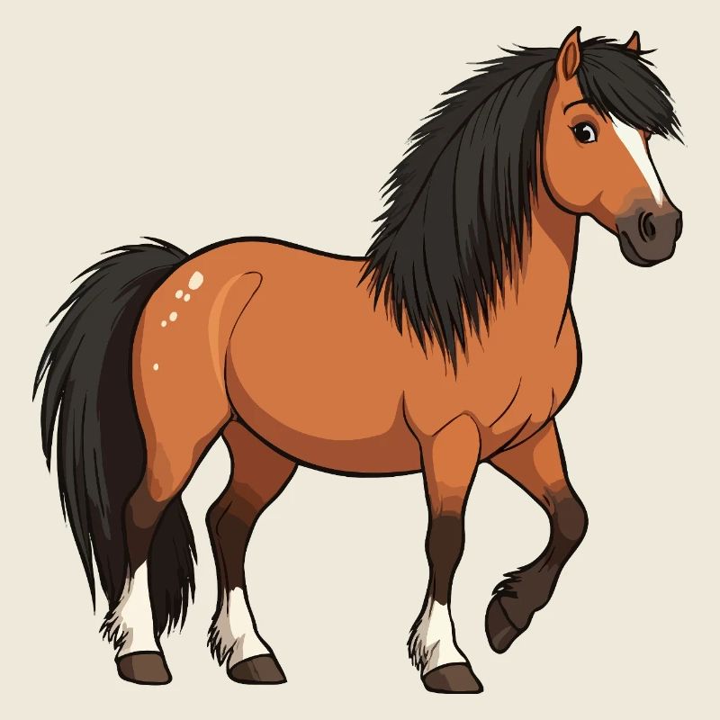 Isländische Ponyrolle