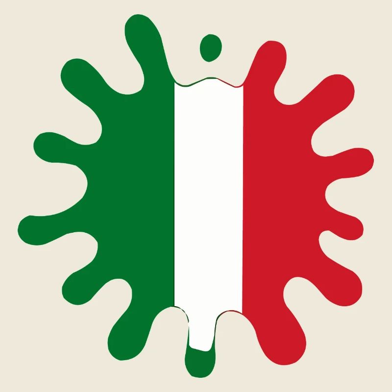 Italy Flag Blobs