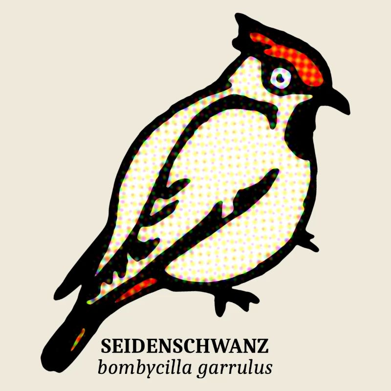 Seidenschwanz kleiner Vogel Umweltschutz Kinder