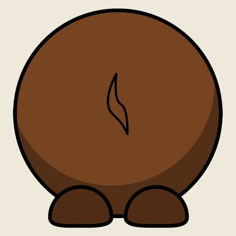 Gnu von hinten. Geschenkidee