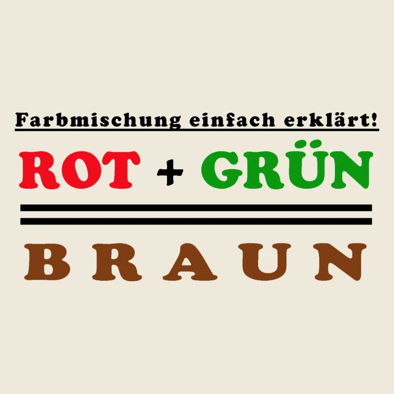 rouge + vert = marron