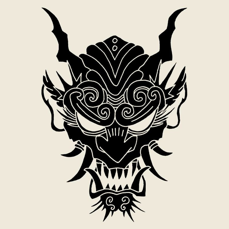 schwarzer Gothic-Dämon