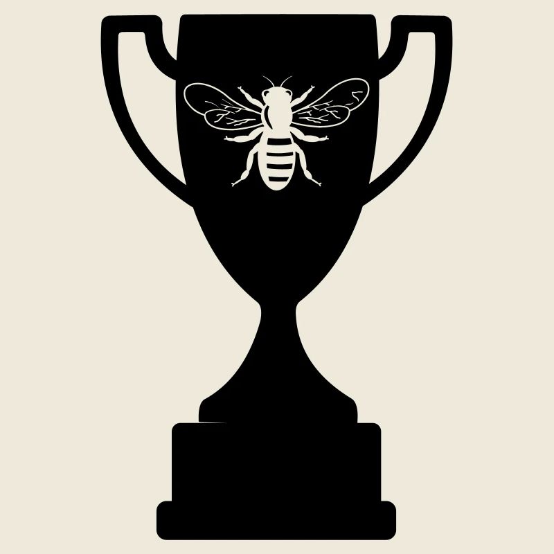 Cup with cut-out bee