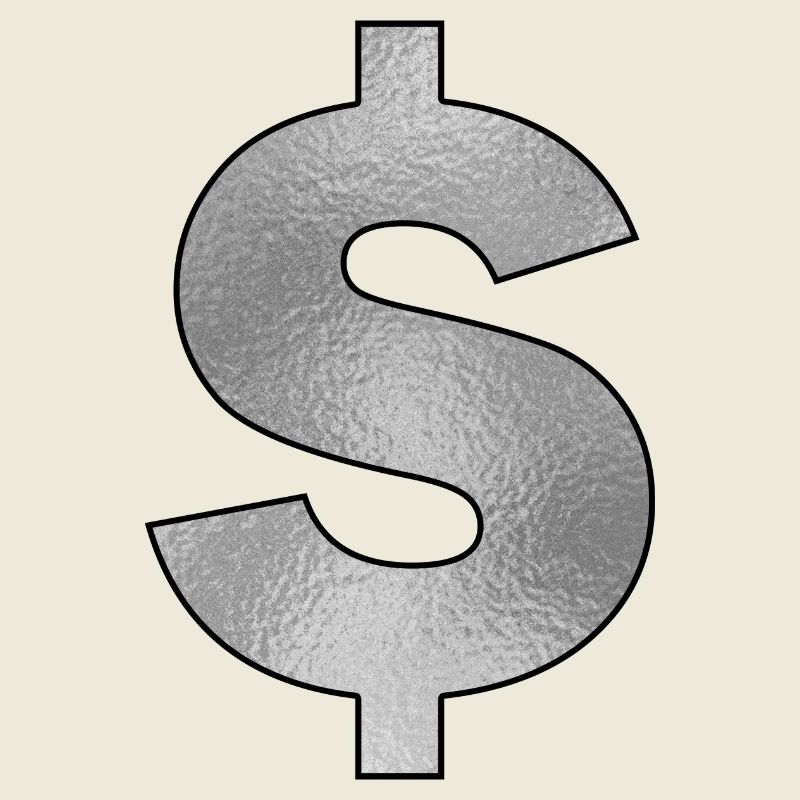 Silver Dollar Sign
