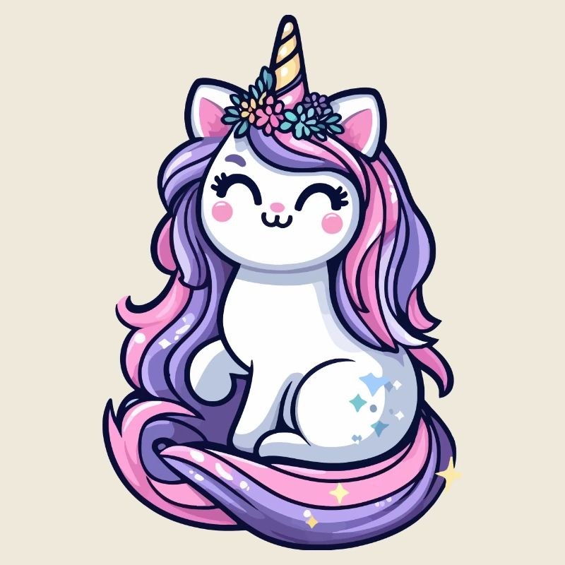 Mignon Chat Licorne