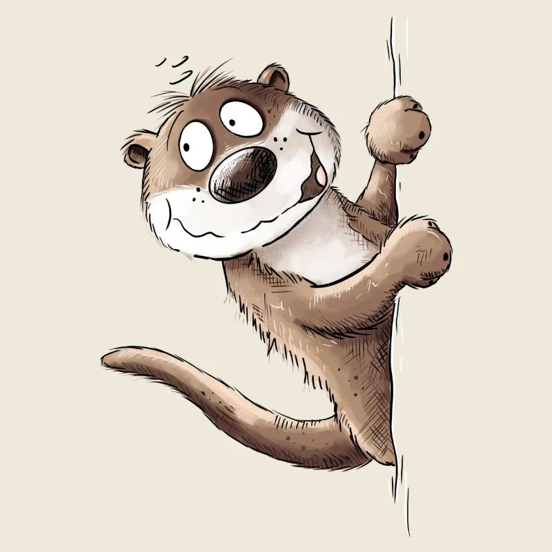 Drolliger Otter Tiermotiv I Seeotter