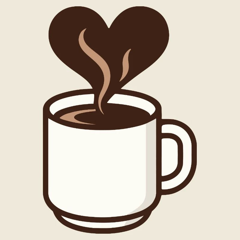 Herzförmiger Kaffeetraum