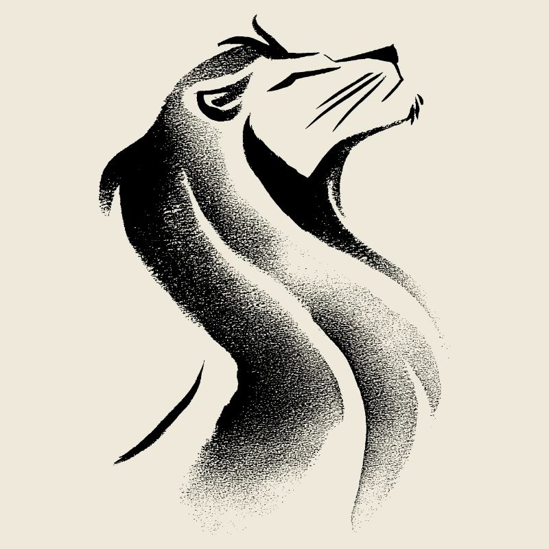Abstract lion head
