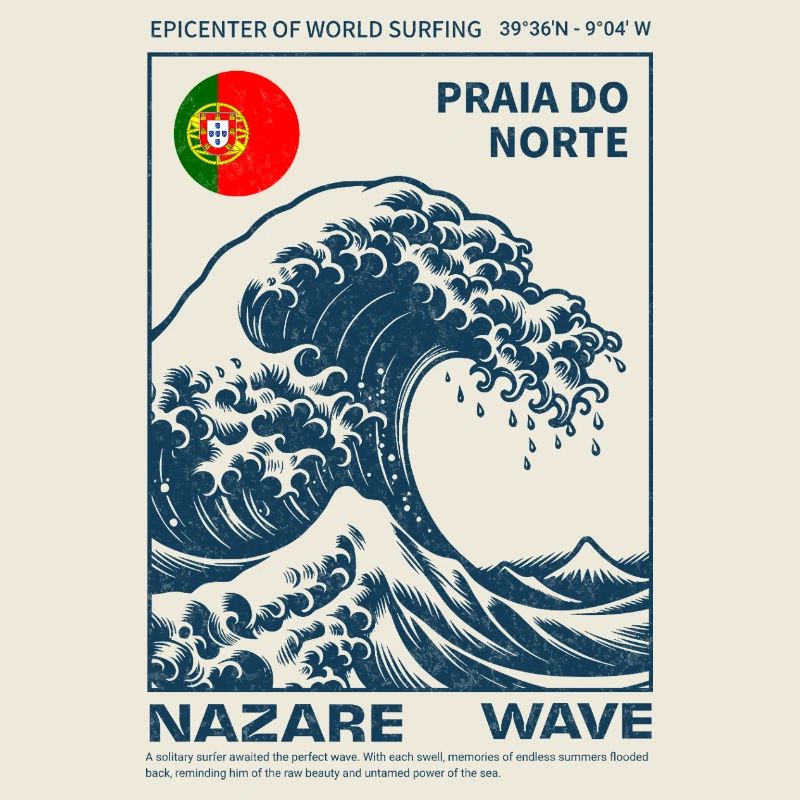 Nazaré Praia do Norte Welle
