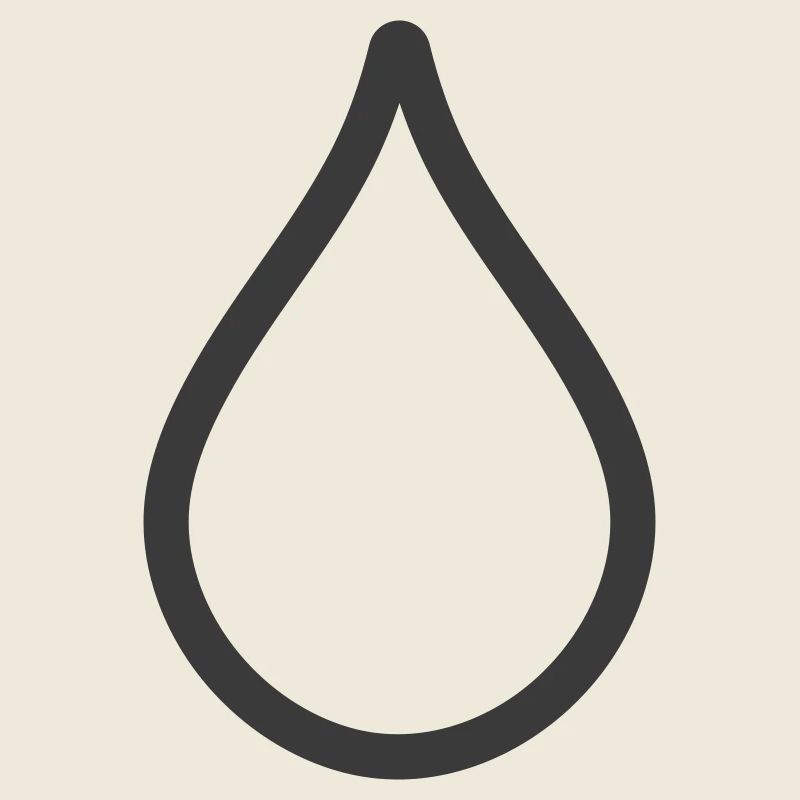 Simple Water Drop Icon Logo