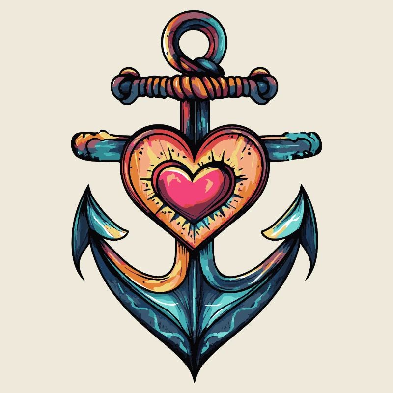 Anker Symbol Herz