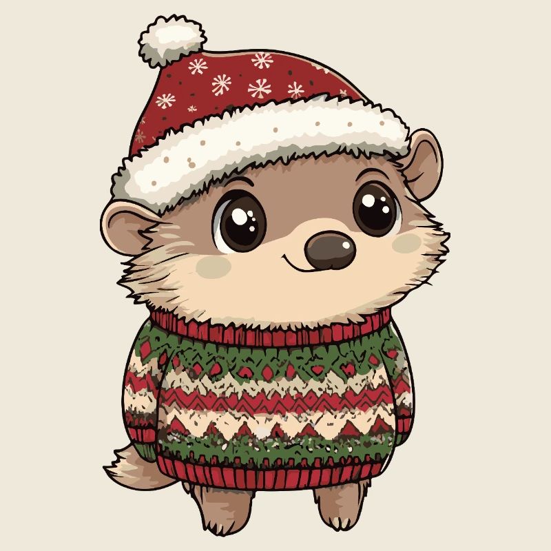Igel Weihnachten