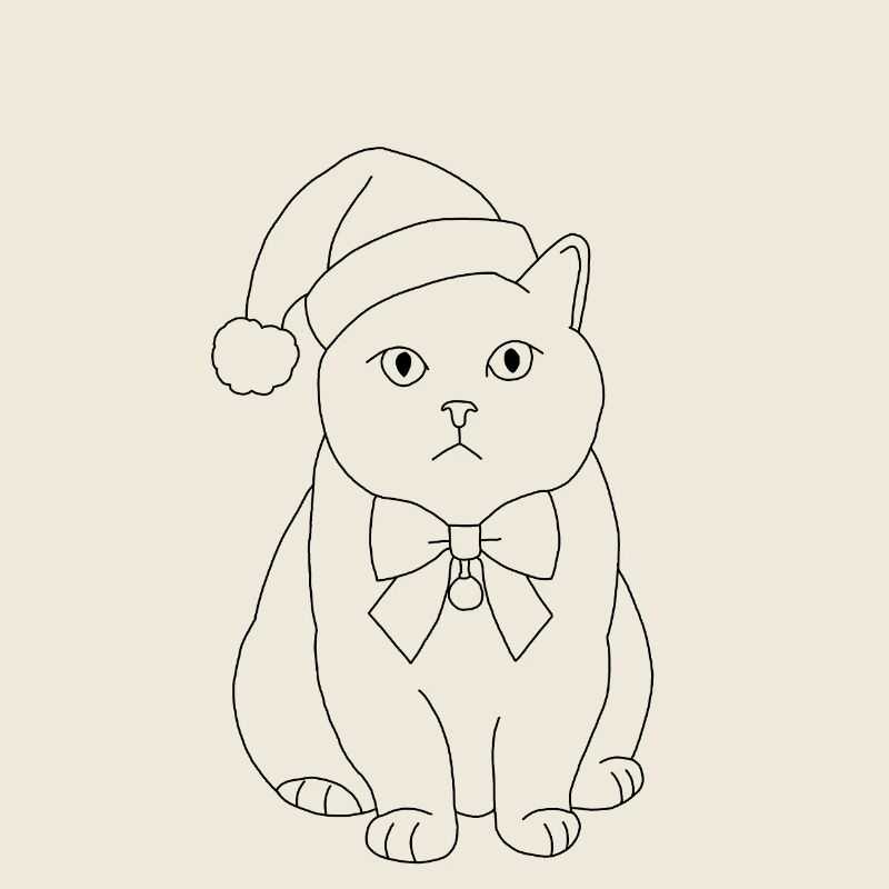 Chat de Noël 