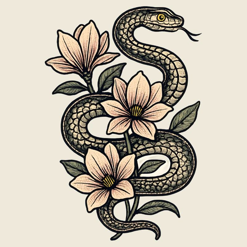 Snake Blossoms Magnolia