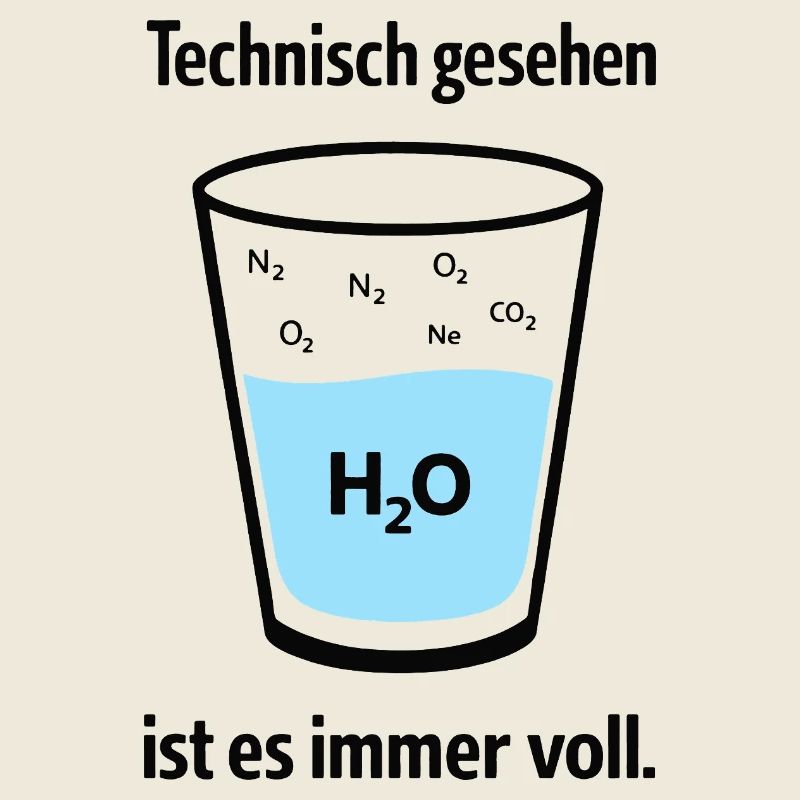 Technically, it's always full – nerd humor